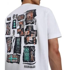T-shirt Napapijri Kee Bright White -Napapijri na4f4q002 alt7