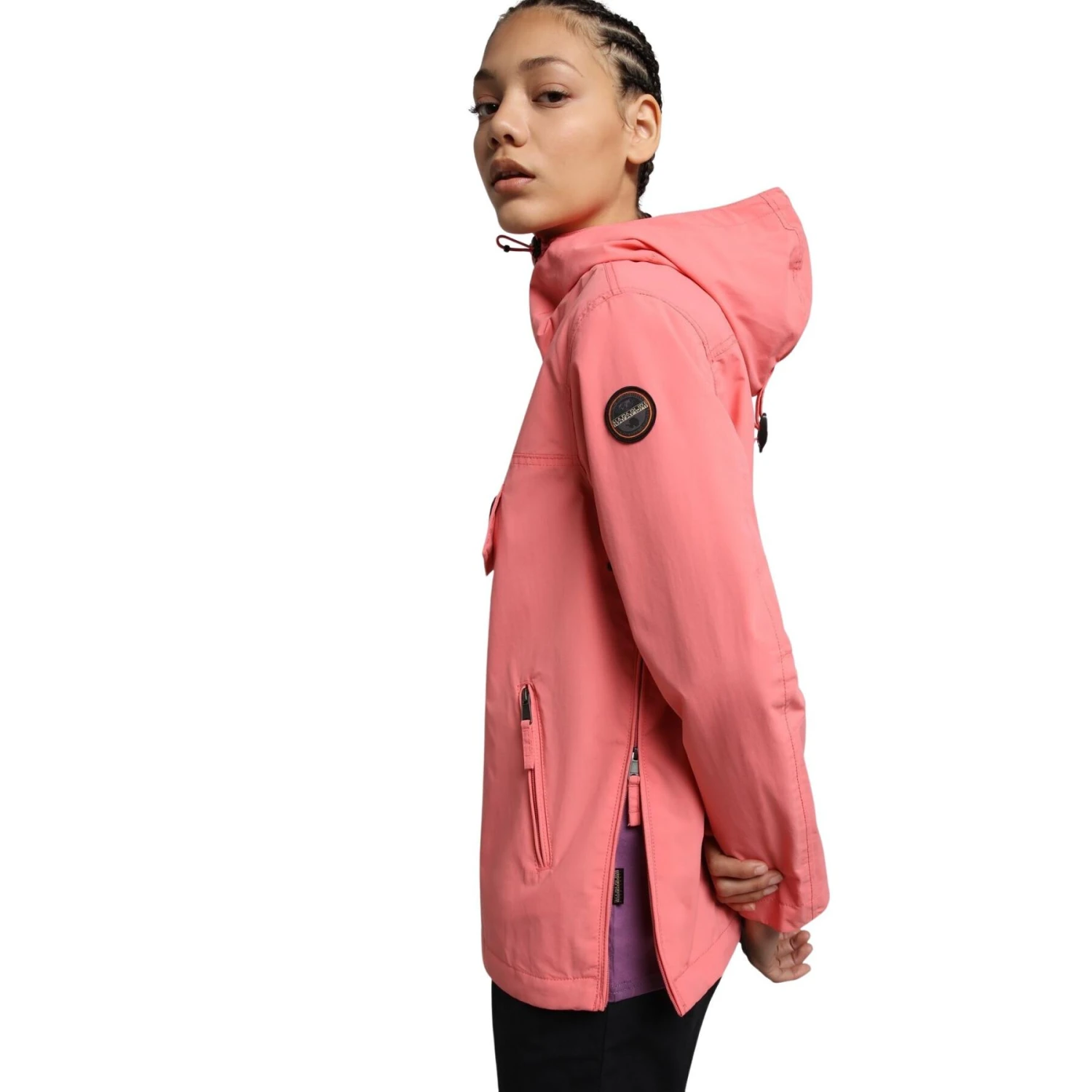 Giacca Impermeabile Con Cappuccio Da Donna Napapijri Rainforest S-W PKT 3 4 Giacca Impermeabile Con Cappuccio Da Donna Napapijri Rainforest S-W PKT 3 - immagine 2