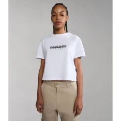 Maglietta Da Donna Napapijri Box -Napapijri napapijri np0a4gdg 002 03