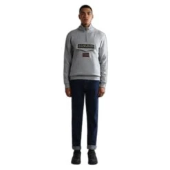 Sweatshirt Mezza Zip Napapijri Burgee 1 -Napapijri napapijri np0a4gjc 160 3
