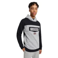 Felpa Con Cappuccio Per Bambini Napapijri Burgee